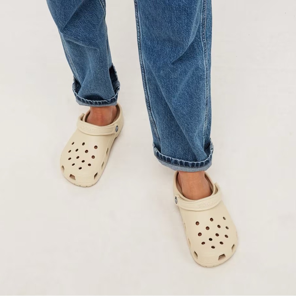 Custom Fall Crocs - “Bone” 🍂🍁